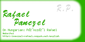 rafael panczel business card